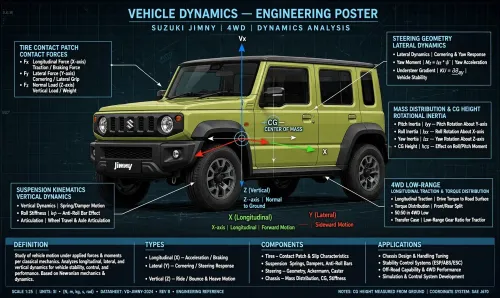 What is Vehicle Dynamics? Definition, Types, Components and Applications